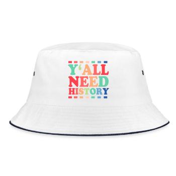 History Historian Historical - Bucket Hat - white/navy - Front