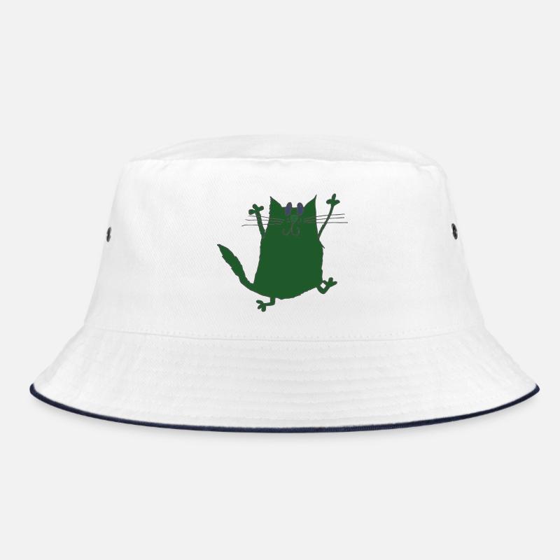 Grüner Katze Bucket Hat