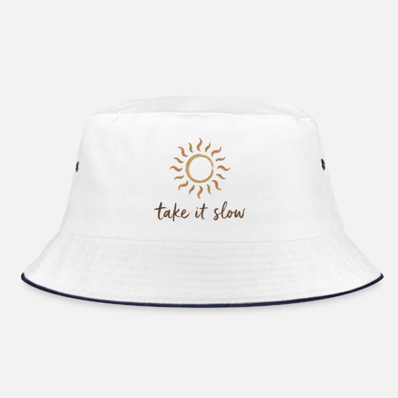 Take It Slow Sun Logo - Bob - blanc/marine