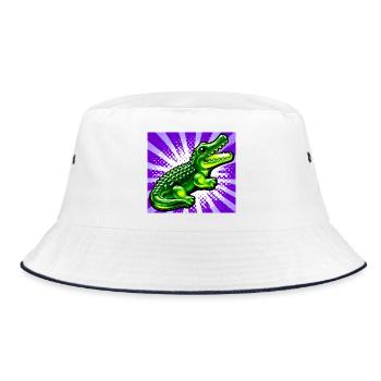 crocodile - Bob - blanc/marine - Devant
