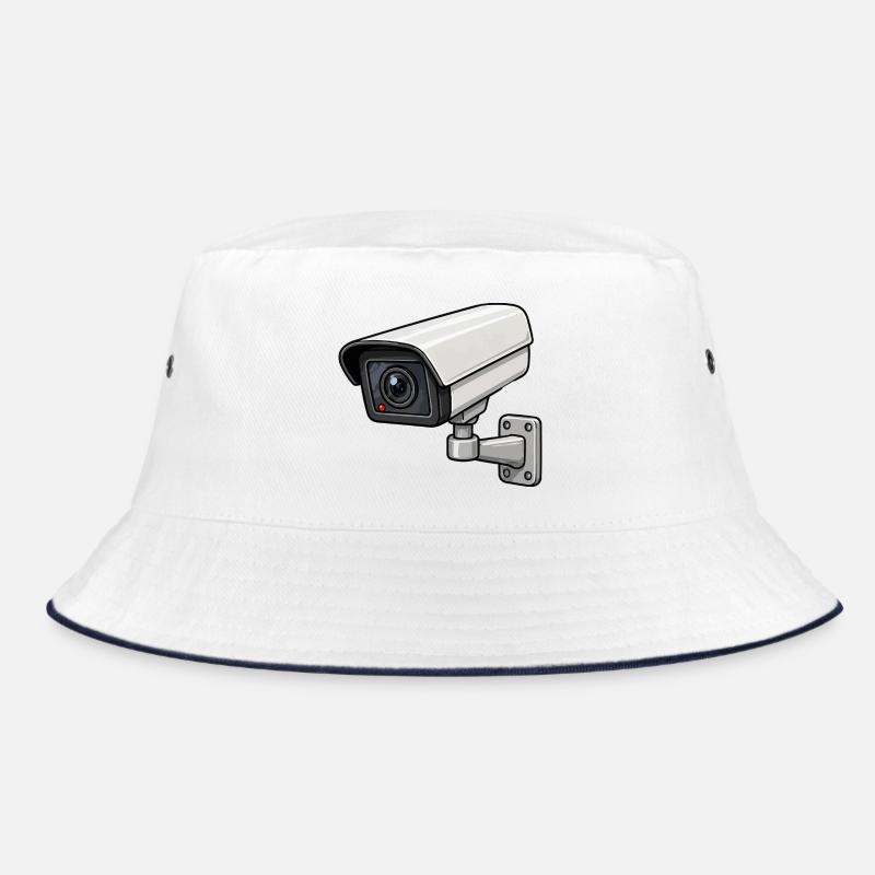 Security Camera Illustration Bucket Hat