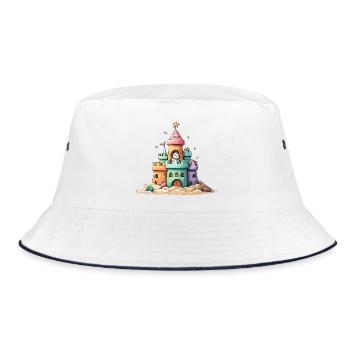 Sandbox Star Adventure - Bucket Hat - white/navy - Front