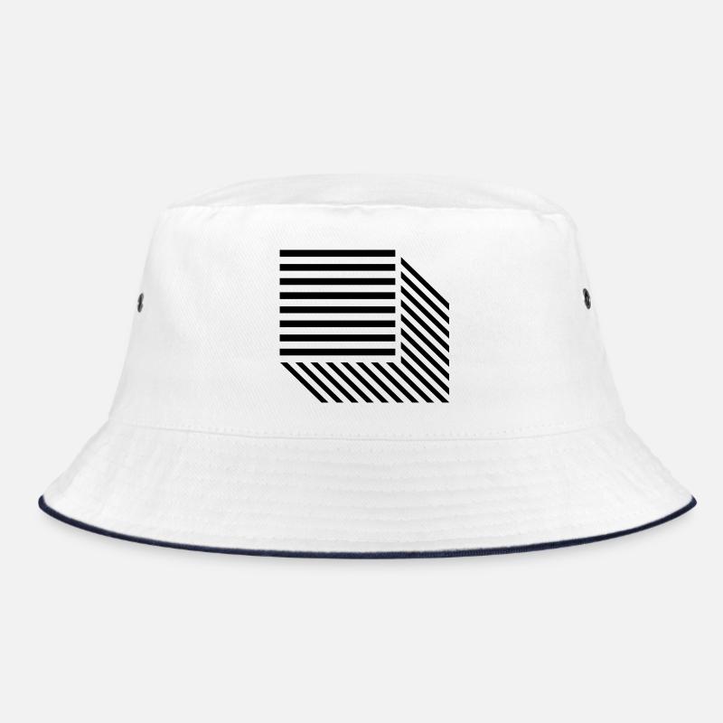 Quadratlinien-Design Bucket Hat