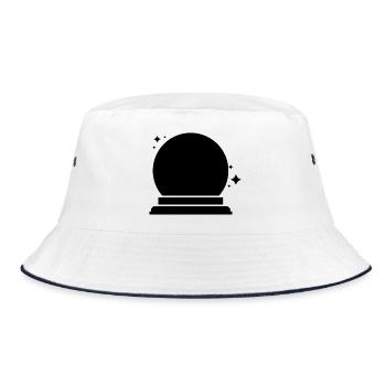 Crystall ball - Bucket Hat - white/navy - Front