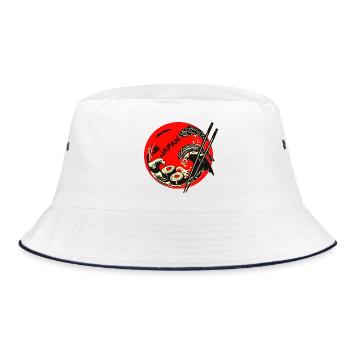 Sushi Koi japonais dans le cercle rouge - Bob - blanc/marine - Devant