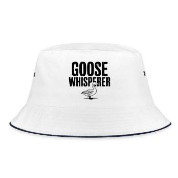 Goose Whisperer - Bucket Hat - white/navy - Front