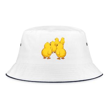 chick - Bucket Hat - white/navy - Front