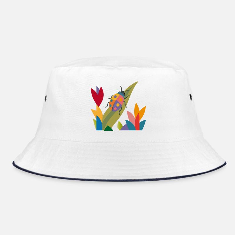 Insecte coloré dans le champ de fleurs – motif nature Bob