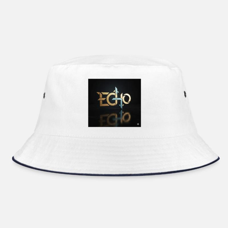 Echo Geometry Light Play - Bucket Hat - white/navy