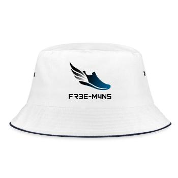 Wings of Speed Sneaker - Bucket Hat - Weiß/Navy - Vorne