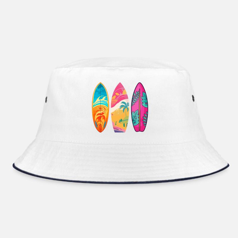 Surf Tropic Buntes Triptychon Bucket Hat