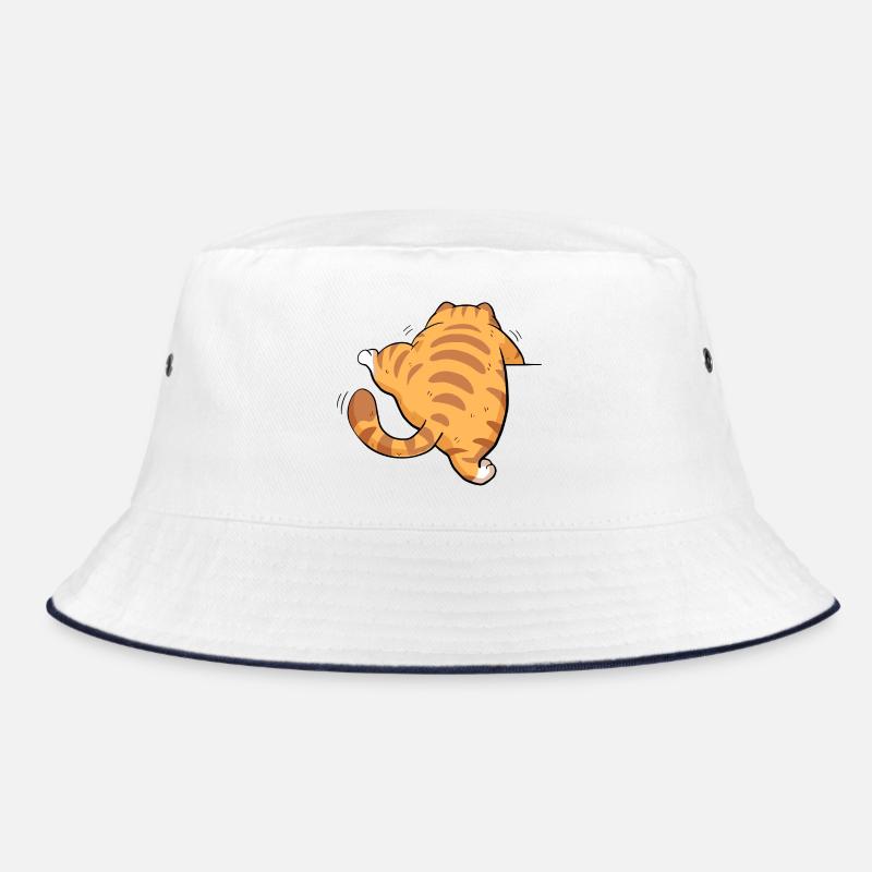 Rückansicht getigertes Kätzchen Bucket Hat