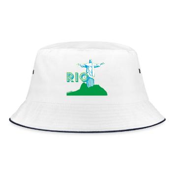 Love Rio - Bucket Hat - white/navy - Front