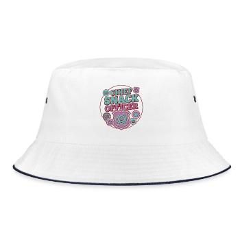 Chief Snack Officer - Bucket Hat - white/navy - Front