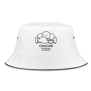 Couchie – Émotionnellement horizontale | Atmosphère Douillette - Bob - blanc/marine - Devant