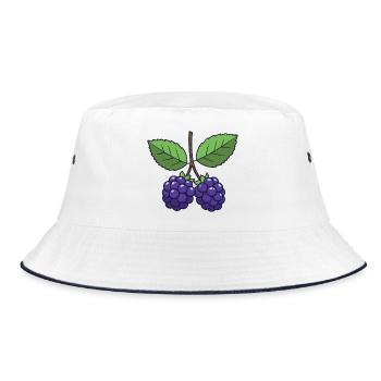 Blackberry Costume Carnival Berries Purple - Bucket Hat - white/navy - Front