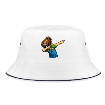 Enseignante de maternelle en dabing - Bob - blanc/marine - Devant