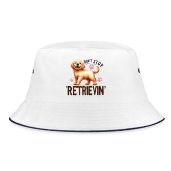 Golden Retriever ne s’arrête pas de récupérer des produits dérivés de design - Bob - blanc/marine - Devant