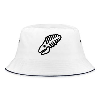 Fossil - Bucket Hat - Weiß/Navy - Vorne