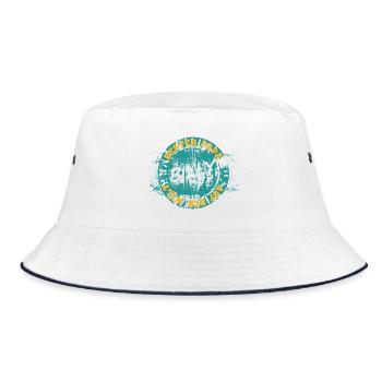 Vater Billy - Bucket Hat - Weiß/Navy - Vorne
