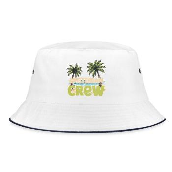 Amsterdam Crew - Bucket Hat - white/navy - Front