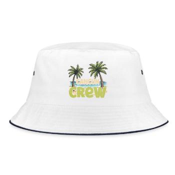 Cancun Crew - Bucket Hat - white/navy - Front