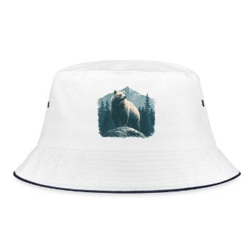 Ours Vintage - Bob - blanc/marine - Devant