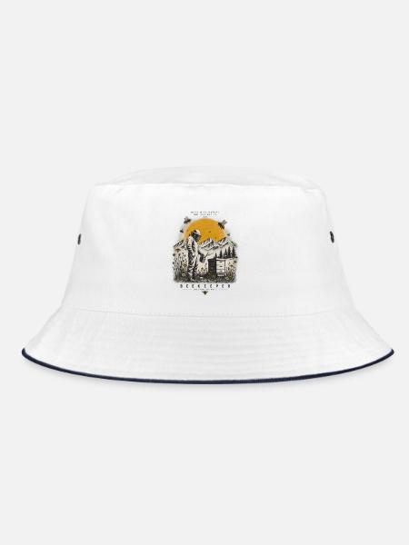 Imker mit Leidenschaft - Bucket Hat - Weiß/Navy