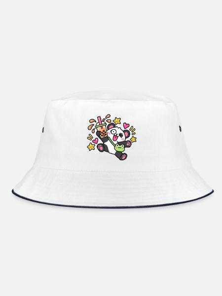 BB Panda - Bucket Hat - Weiß/Navy