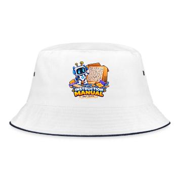 Bedienungsanleitung - Bucket Hat - Weiß/Navy - Vorne