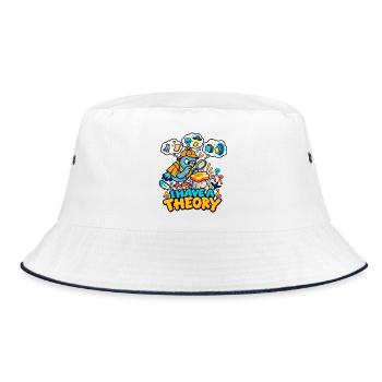 Ich habe eine Theorie - Bucket Hat - Weiß/Navy - Vorne