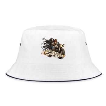 May death find me alive - Bucket Hat - Weiß/Navy - Vorne