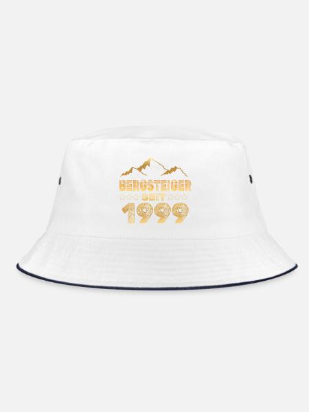 1999 - Bucket Hat - Weiß/Navy