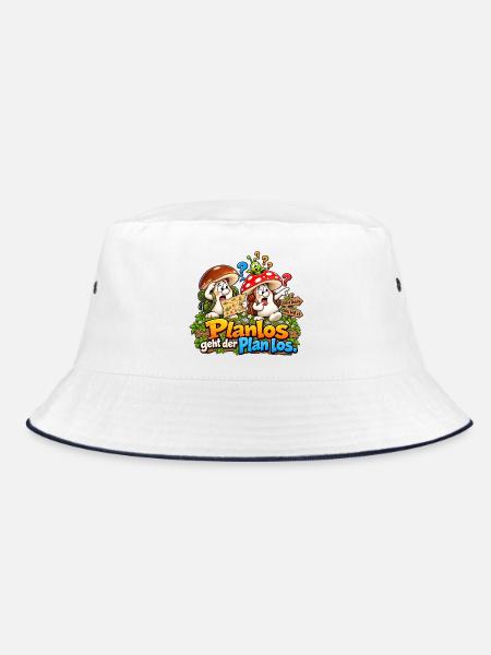 1000207280 - Bucket Hat - Weiß/Navy