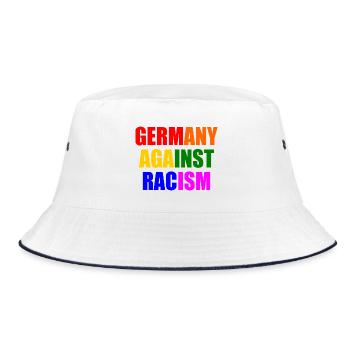L’Allemagne contre le racisme - Bob - blanc/marine - Devant
