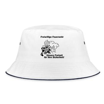 Freiwillige Feuerwehr , Freizeit für Ihre S (25) - Bucket Hat - Weiß/Navy - Vorne