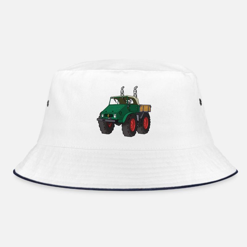 customog - Bucket Hat - Weiß/Navy