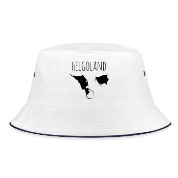 helgoland - Bucket Hat - Weiß/Navy - Vorne
