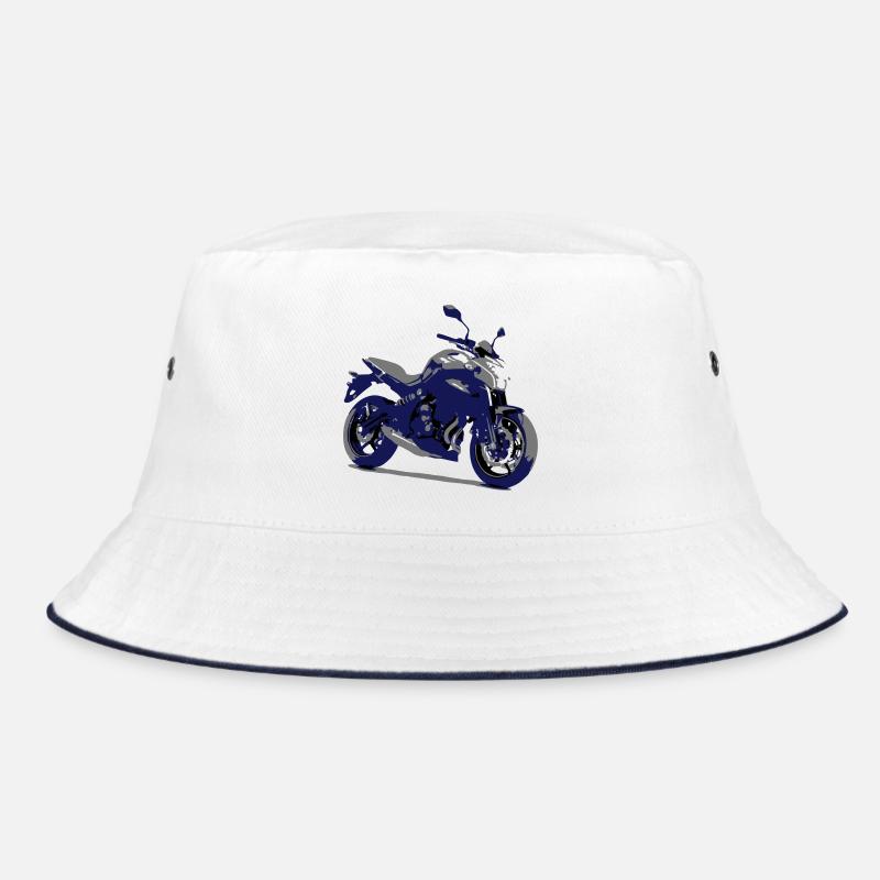 er 6n - Bucket Hat - Weiß/Navy