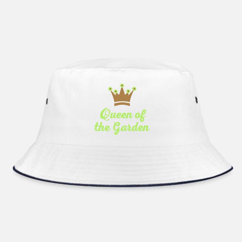 Garten - Bucket Hat - Weiß/Navy