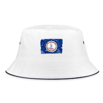 Virginia Drapeau Vintage - Bob - blanc/marine - Devant