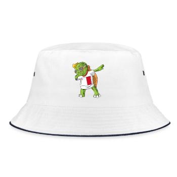 Malte tortue tamponnant - Bob - blanc/marine - Devant