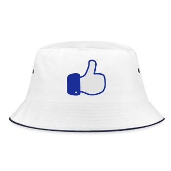 i like button - mag dich - gefällt mir - gefaellt - Bob - blanc/marine - Devant