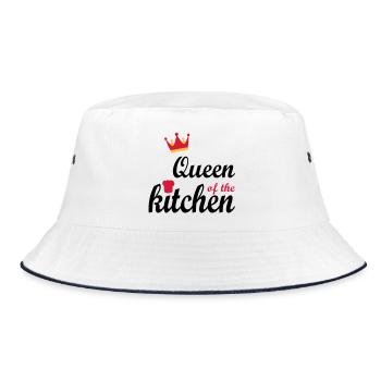 cooking - Bucket Hat - white/navy - Front