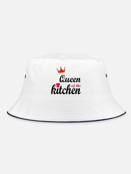 cooking - Bucket Hat - white/navy - Front