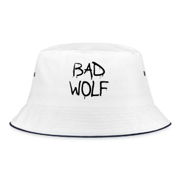 bad wolf - Bucket Hat - white/navy - Front