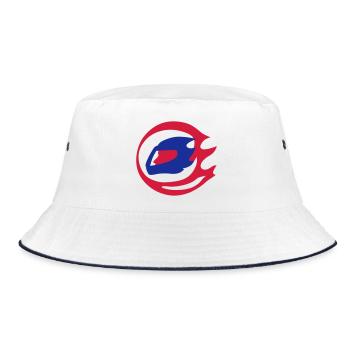 motor sport - Bucket Hat - white/navy - Front