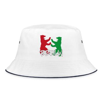 Berlin - Bucket Hat - white/navy - Front