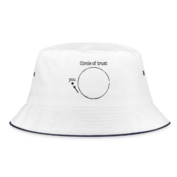 circle of trust - Bucket Hat - white/navy - Front