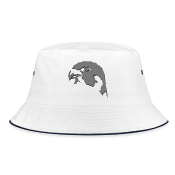 Falke - Bucket Hat - Weiß/Navy - Vorne